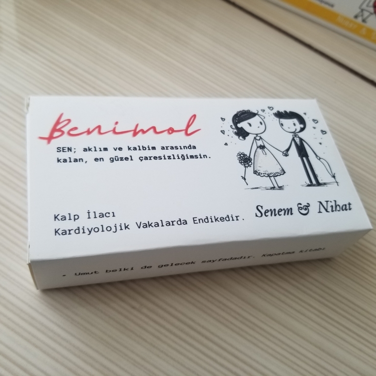 Benimol ilaç kutusu davetiyesi